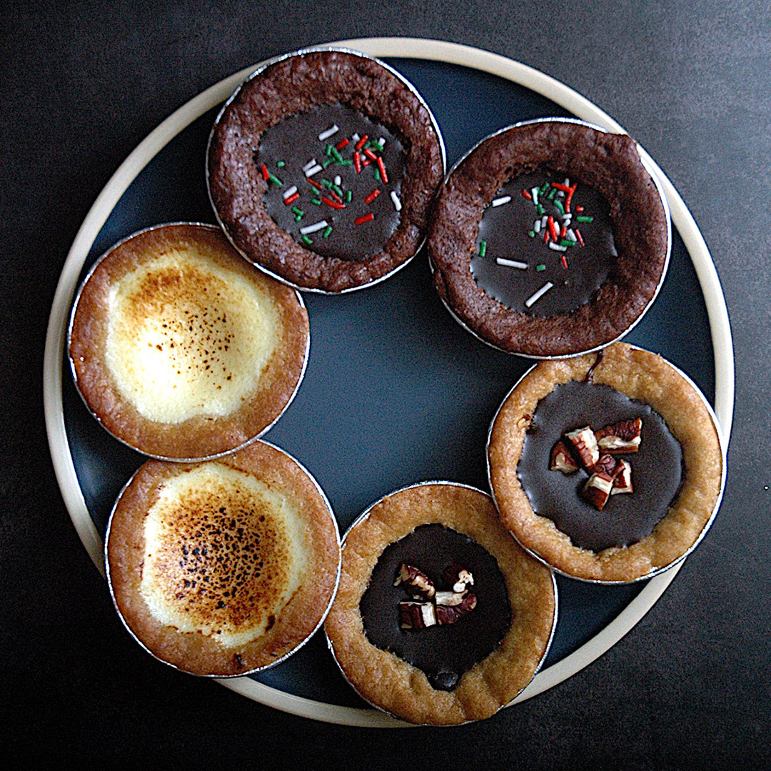 Assortment of Tartlets on a plate Assortment of Tartlets on a plate