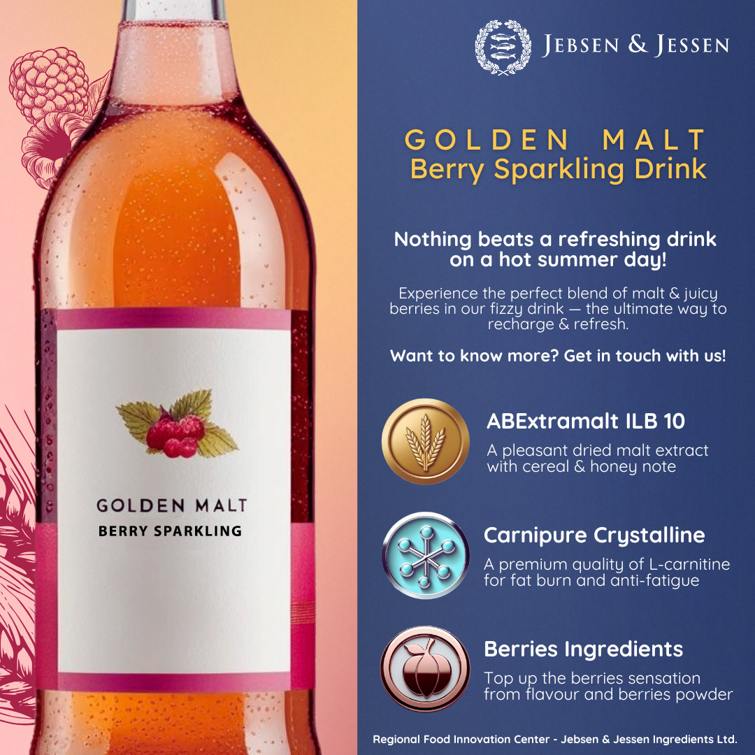 Golden-Malt-berry-sparkling-drink-poster