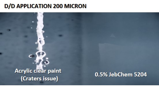 jebchem5204-pic2 Roller Test in Pure acrylic emulsion paint