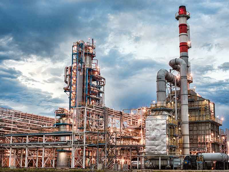 petrochemicals plant